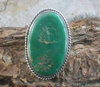 Royston Turquoise Ring Linda Yazzie Ring- sz 8.75
